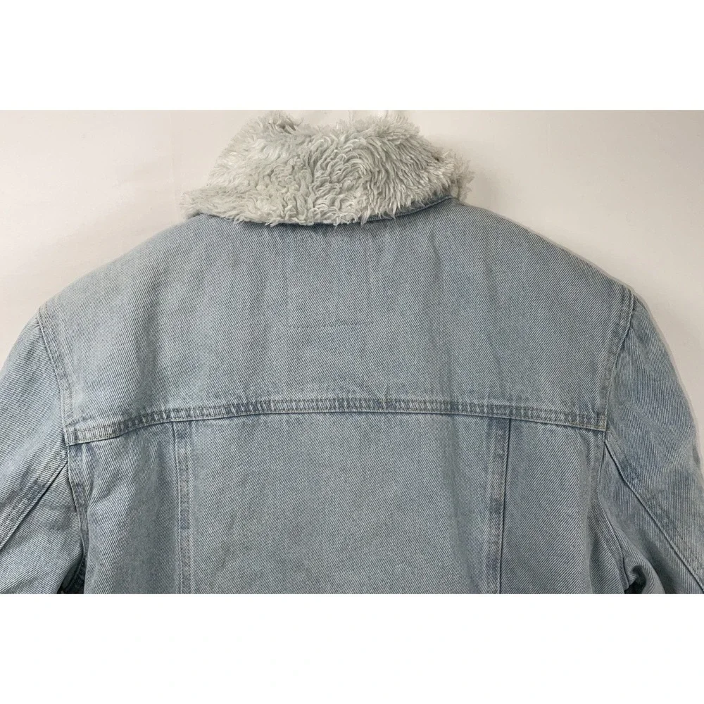 NWT Men Monte Carlo Polo & Jockey‎ Club Sherpa Lined Denim Trucker Jacket Medium